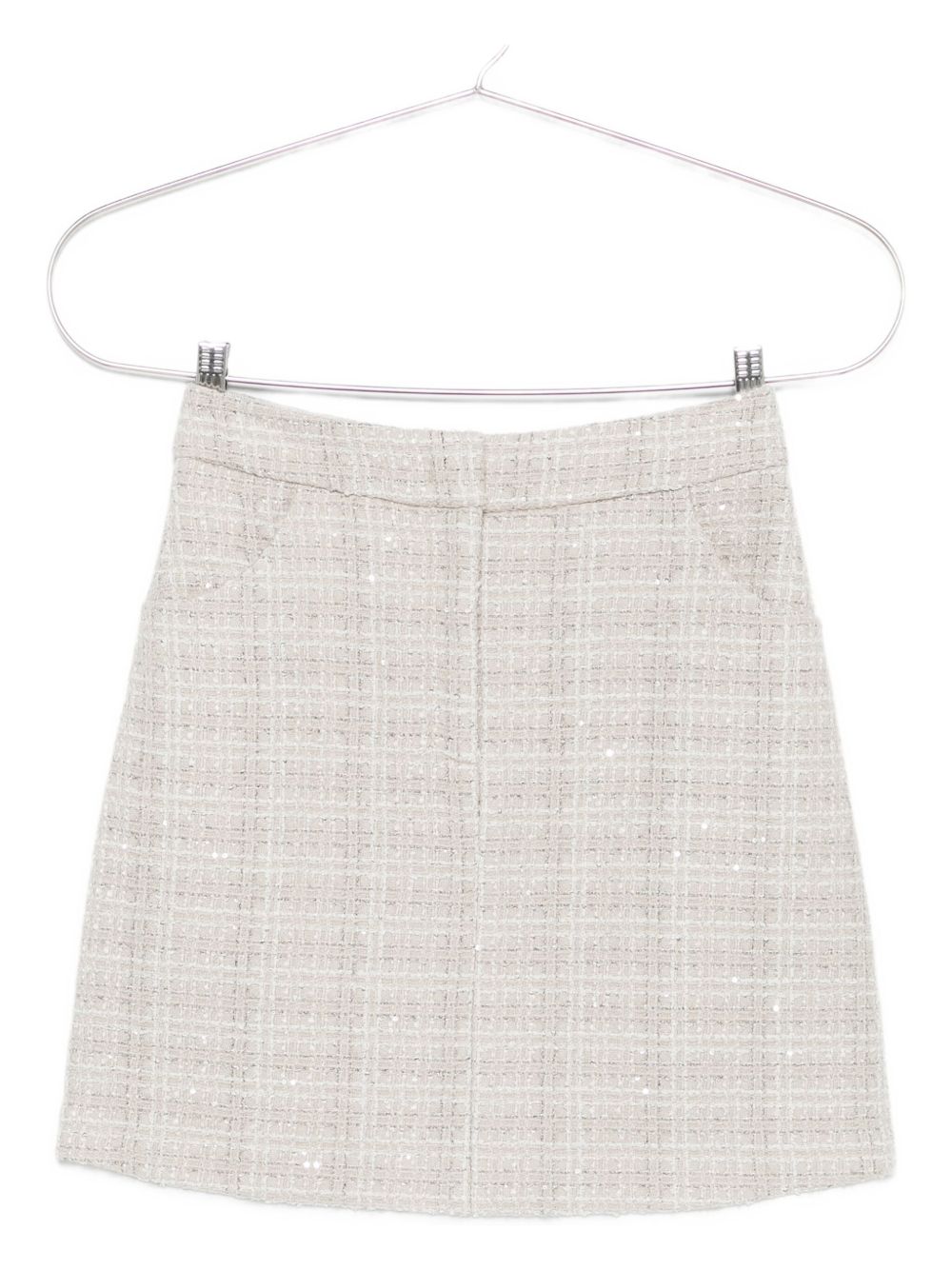 Emporio Armani Wool-Blend Mini Skirt Grey Grey