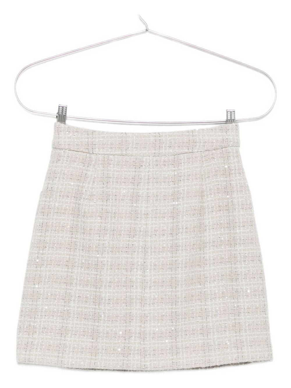 Emporio Armani Wool-Blend Mini Skirt Grey Grey
