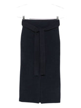 Emporio Armani Wool Midi Skirt Blue Blue