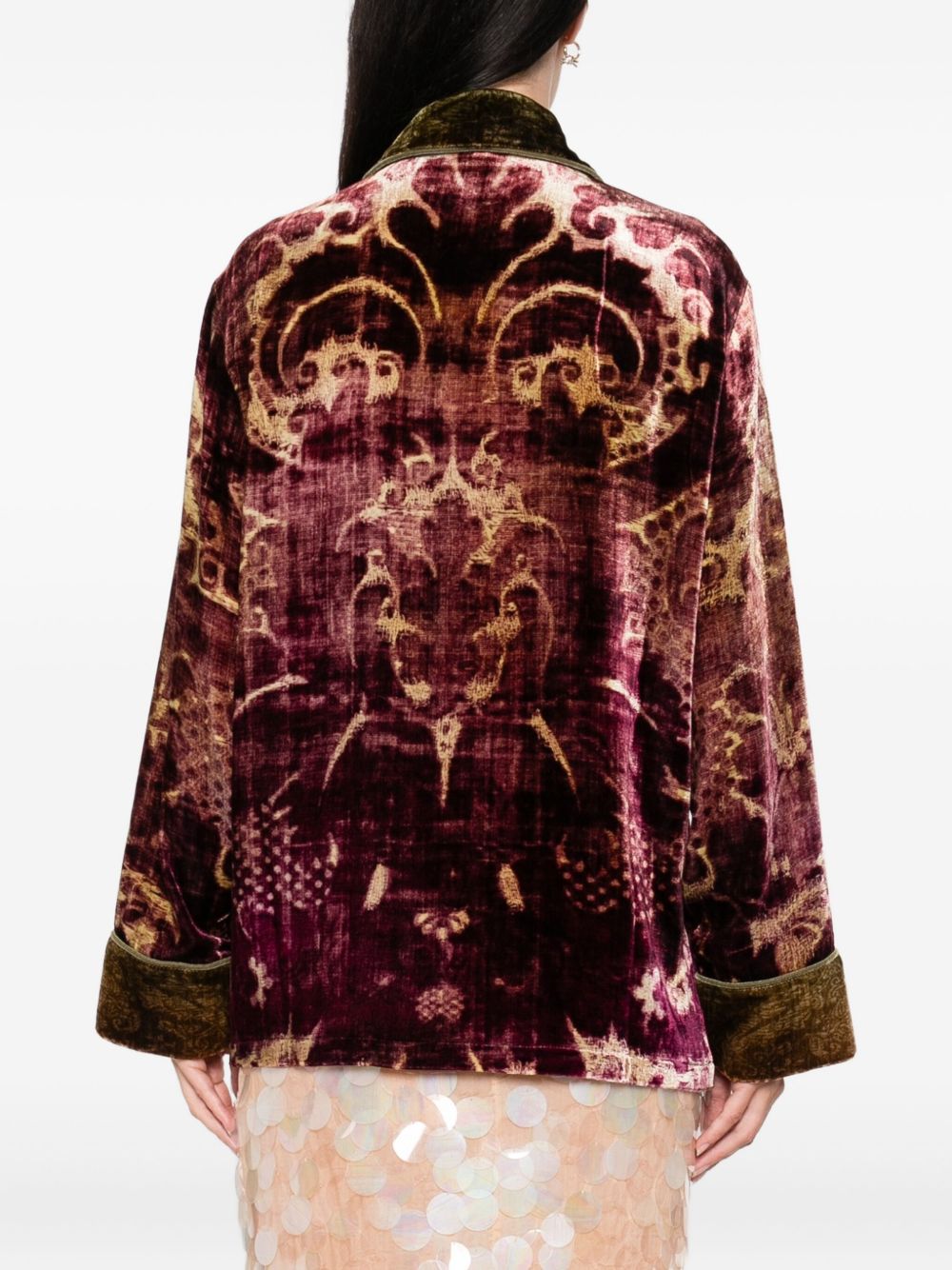 Pierre Louis Mascia Double-Breasted Wool Jacket in Bordeaux bordeaux