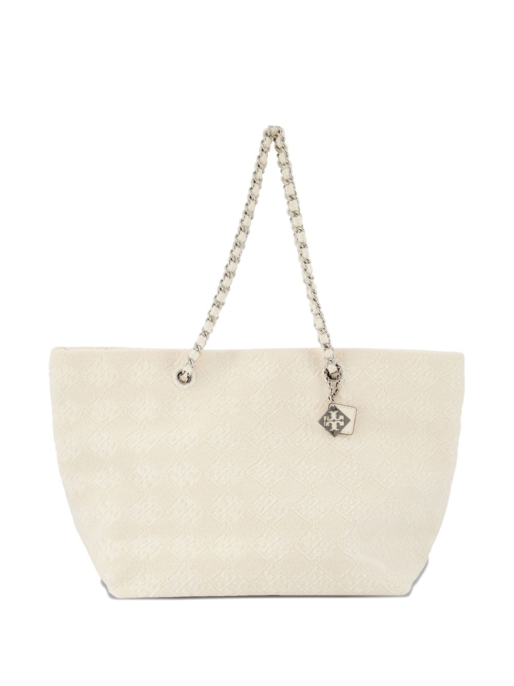 Tory Burch Ella Terry Cotton Tote Bag Ivory