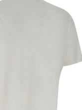 Elisabetta Franchi Cotton T-Shirt with Embossed Logo and Necklace White White