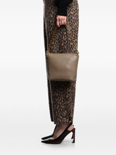 Emporio Armani Small Leather Hobo Bag in Dove Grey