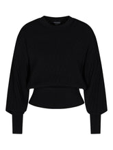 Emporio Armani Capsule Balloon Sleeve Black Sweater Black