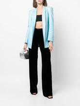 Emporio Armani Fine Knit Straight-Leg Trousers Black