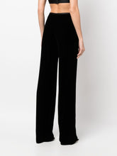 Emporio Armani Fine Knit Straight-Leg Trousers Black