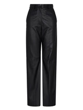 Emporio Armani High-Waisted Flared Leather Trousers Black Black