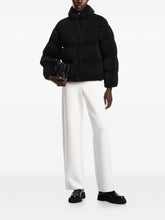 Emporio Armani Straight-Leg Ivory Trousers with Elastic Waistband Ivory
