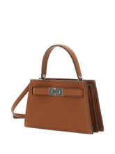 Tory Burch Lee Radziwill Small Leather Handbag Leather Brown