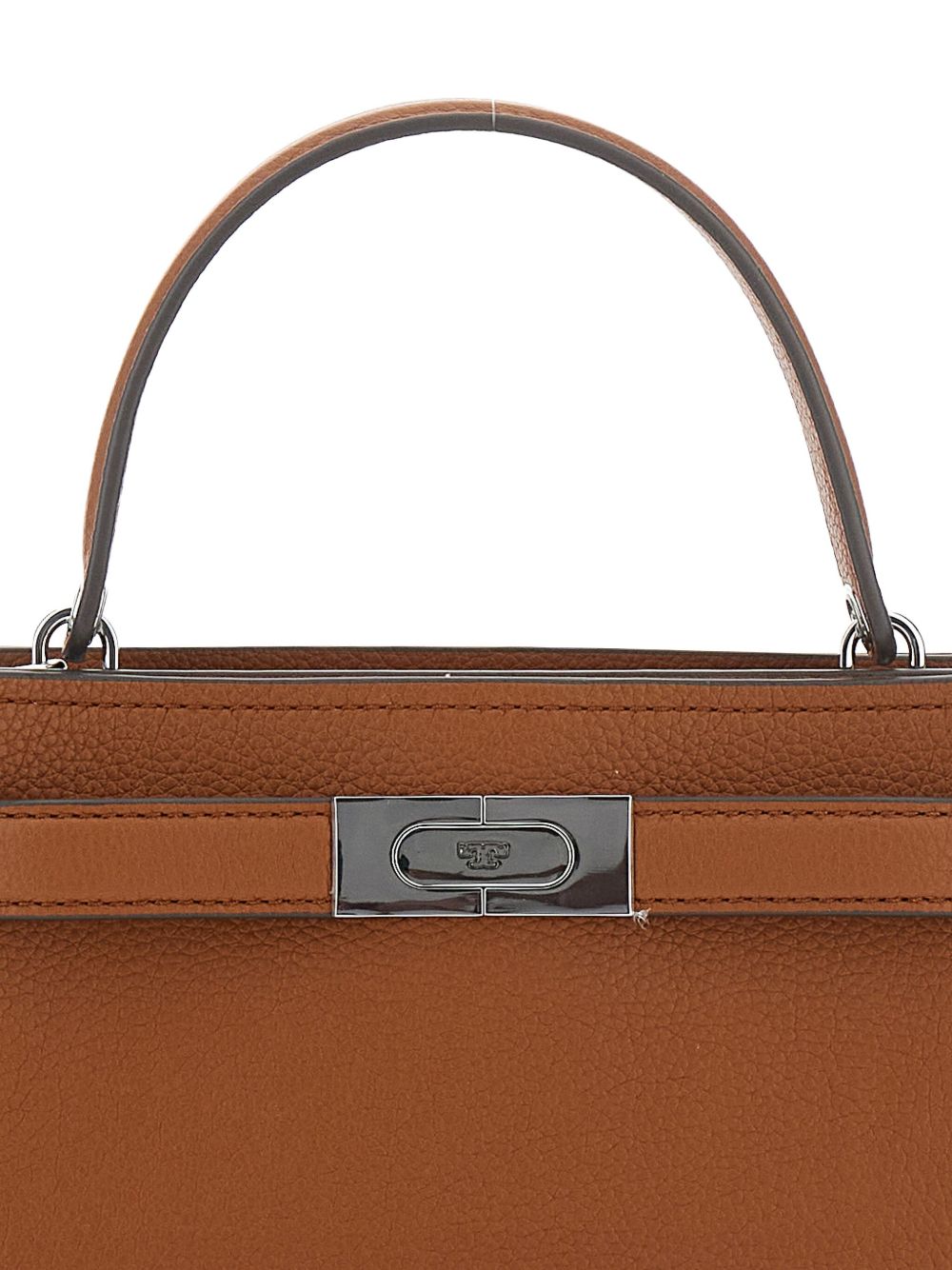 Tory Burch Lee Radziwill Small Leather Handbag Leather Brown