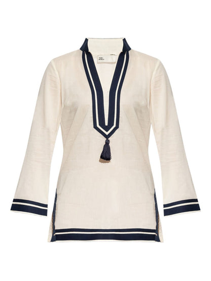Tory Burch Cotton Tunic Dress Beige