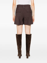 Brunello Cucinelli Pleated High-Waist Wool-Blend Shorts Brown