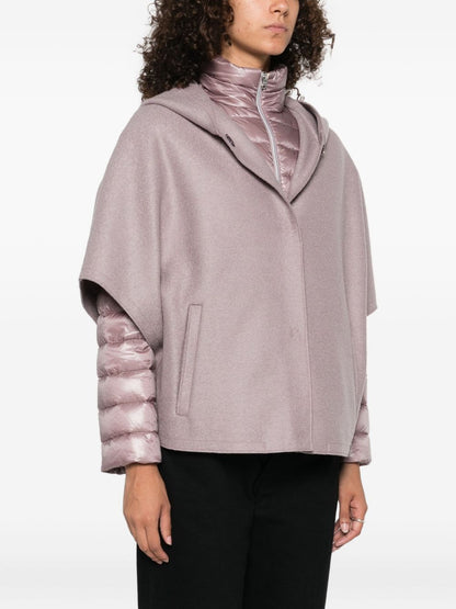 HERNO Quilted Hooded Puffer Jacket Pink