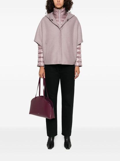 HERNO Quilted Hooded Puffer Jacket Pink