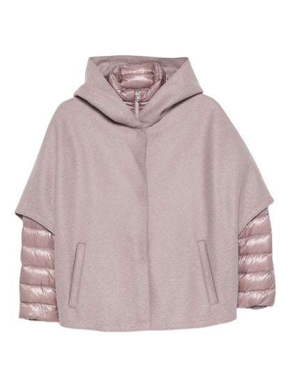 HERNO Quilted Hooded Puffer Jacket Pink