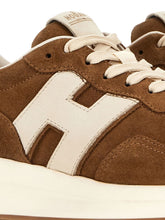 Hogan Pre H641 Leather Sneakers in Brown Leather Brown