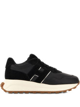 Hogan Pre H641 Leather Sneakers Black with Logo Patch Black