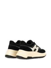 Hogan Pre Hi-Fi Leather and Suede Low-Top Sneakers Black Black