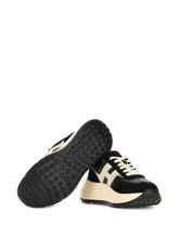 Hogan Pre Hi-Fi Leather and Suede Low-Top Sneakers Black Black