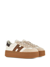 Hogan Pre Cool Leather Sheepskin Sneakers White