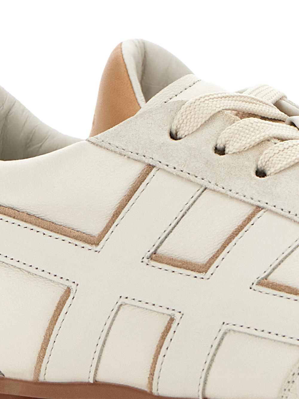 Hogan Pre Olympia Leather Sneakers Ivory