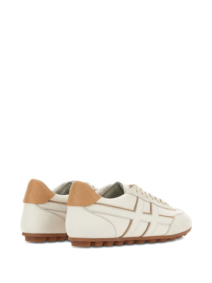 Hogan Pre Olympia Leather Sneakers Ivory
