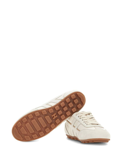 Hogan Pre Olympia Leather Sneakers Ivory