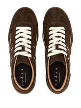 Hogan Pre Olympia Suede and Leather Sneakers Brown brown