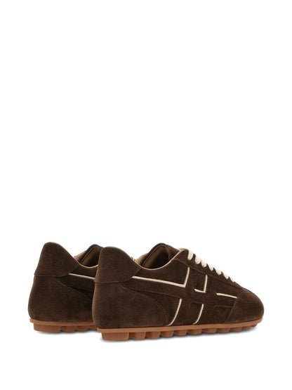 Hogan Pre Olympia Suede and Leather Sneakers Brown brown
