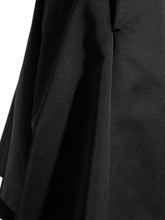 Alexander Mcqueen A-Line Black Satin Midi Skirt Black