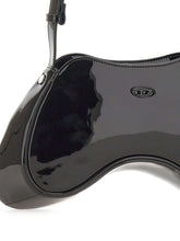 Diesel Play Patent Leather Shoulder Bag Black