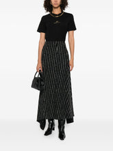 Elisabetta Franchi Chain-Embellished Cotton T-Shirt Black Black
