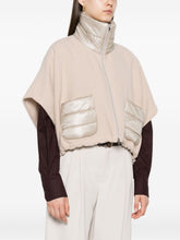 Herno Quilted Short-Sleeved Wool Jacket Powder powder