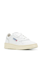 Autry Medalist Low-Top Leather Sneakers White