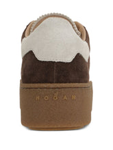 Hogan Pre Suede Platform Lace-Up Sneakers Brown brown