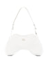 Diesel Play White Patent Curved Shoulder Bag White