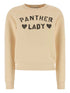 Valentino Panther Lady Printed Cotton Sweatshirt Beige