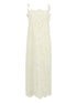 Zimmermann Floral-Embroidered Midi Dress Ivory