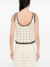 Zimmermann Rhiannon Crochet Cotton Tank Top Beige