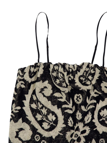 Zimmermann Rhiannon Printed Mini Dress Black black