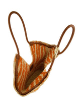 Zimmermann Goldentime Medium Raffia Tote Bag Orange