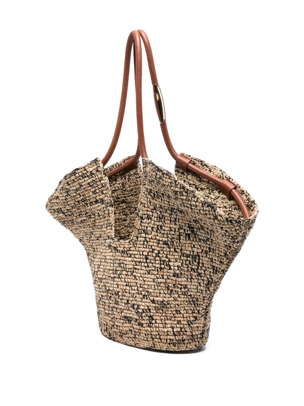 Zimmermann Goldentime Medium Rafia Tote Bag Beige