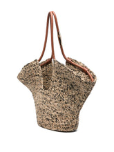 Zimmermann Goldentime Medium Rafia Tote Bag Beige