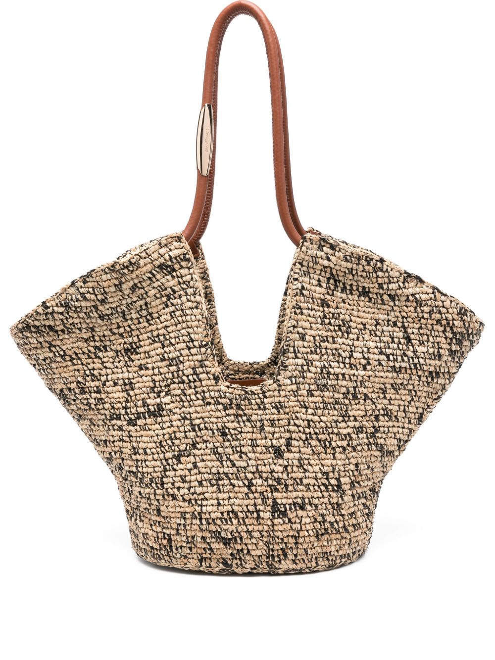 Zimmermann Goldentime Medium Rafia Tote Bag Beige