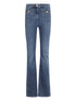 Elisabetta Franchi Flared High-Waist Blue Denim Jeans Blue
