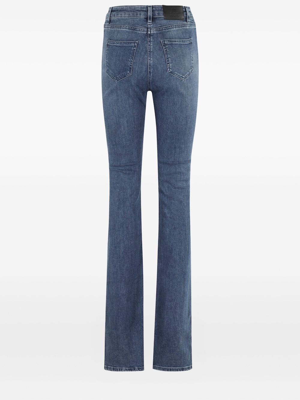 Elisabetta Franchi Flared High-Waist Blue Denim Jeans Blue