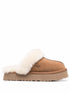 Ugg Australia Sheepskin Suede Platform Sandals Beige