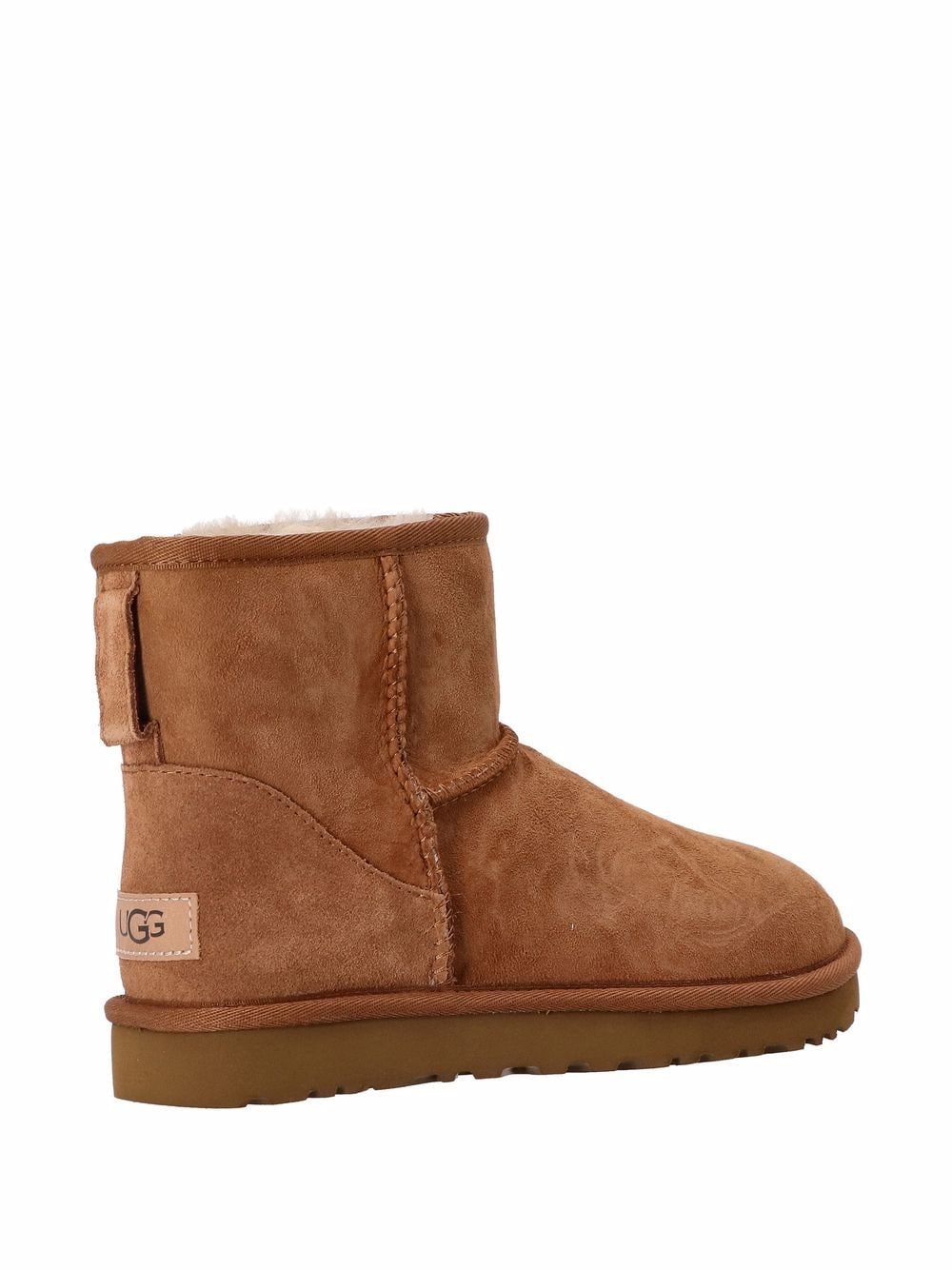 Ugg Australia Classic Mini II Shearling-Lined Ankle Boots Beige Beige