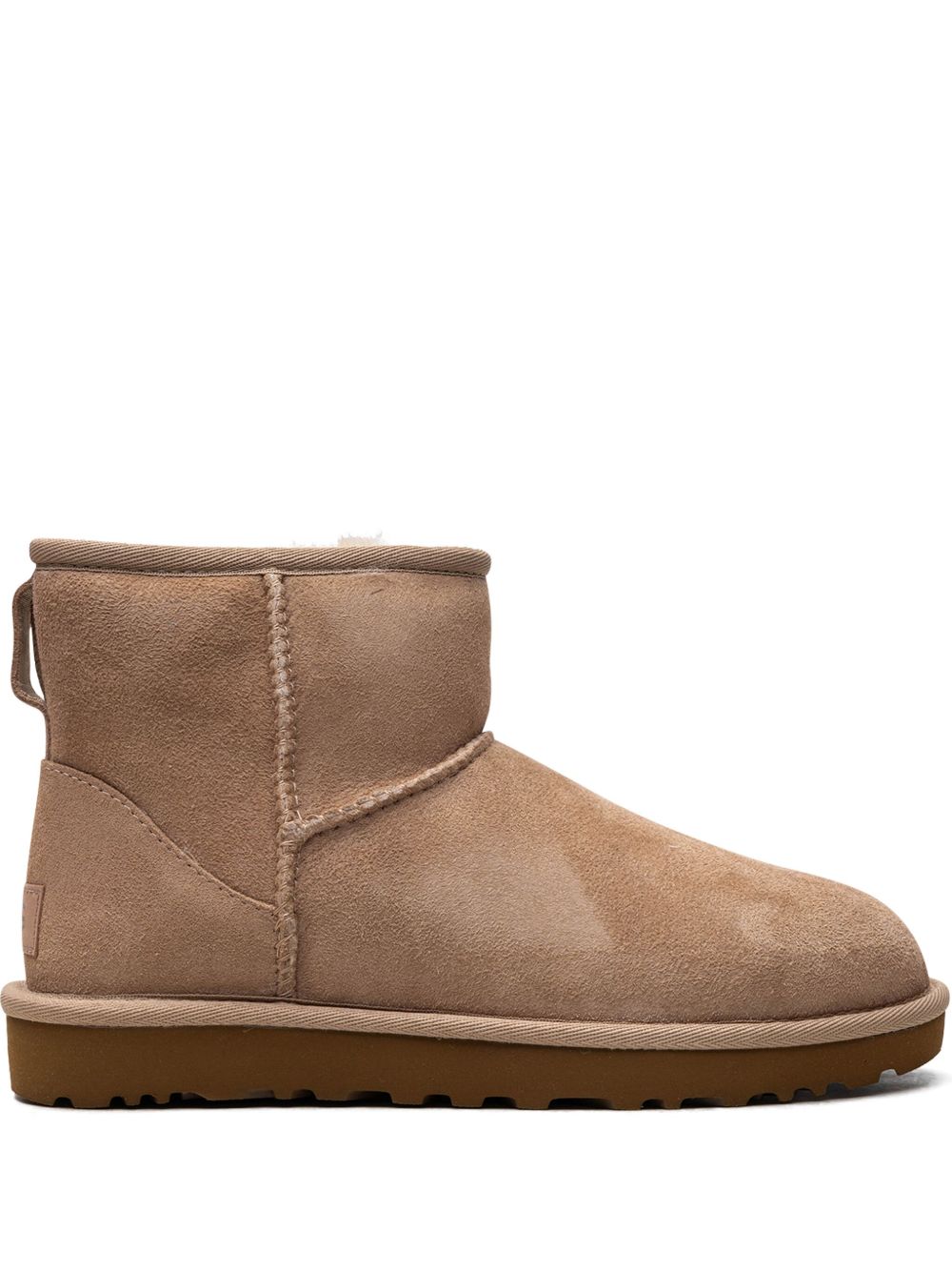 Ugg Australia Classic Mini II Suede Sheepskin Boots Beige