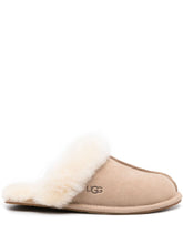 Ugg Australia Scuffette II Shearling Suede Slip-On Sandals Beige